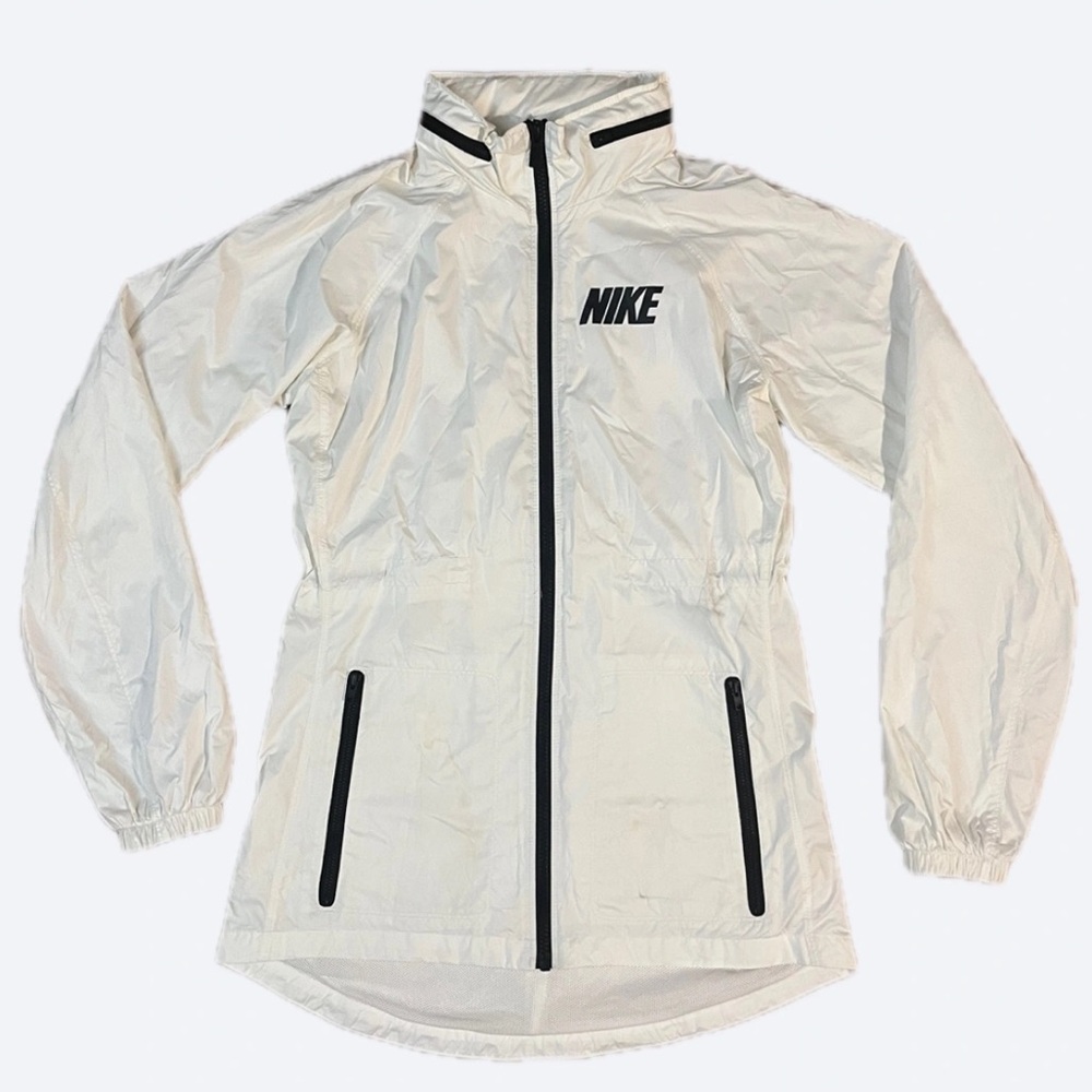 Nike Long White Windrunner Jacket